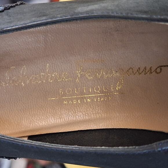 Salvatore Ferragamo Boutique Ferrara Oxford Wingtip 10.5 Italy Leather Designer - Picture 6 of 9